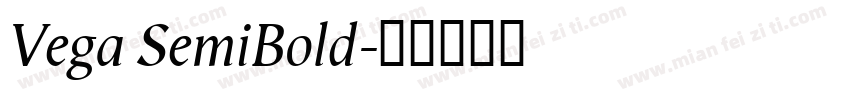 Vega SemiBold字体转换